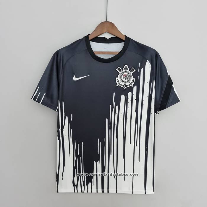 Camisola
 de Treinamento
 Corinthians 2022 Preto
 y Branco
